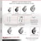 Service Caster 5 Inch Kingpinless Rubber on Aluminum Caster Brake & Swivel Lock 2 Rigid, 2PK SCC-KP30S520-RAR-SLB-BSL-2-R-2 - alternate 7